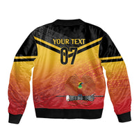 Papua New Guinea Custom Rugby The Kumuls Bomber Jacket Motuan Inspired Pattern LT7 - Polynesian Pride