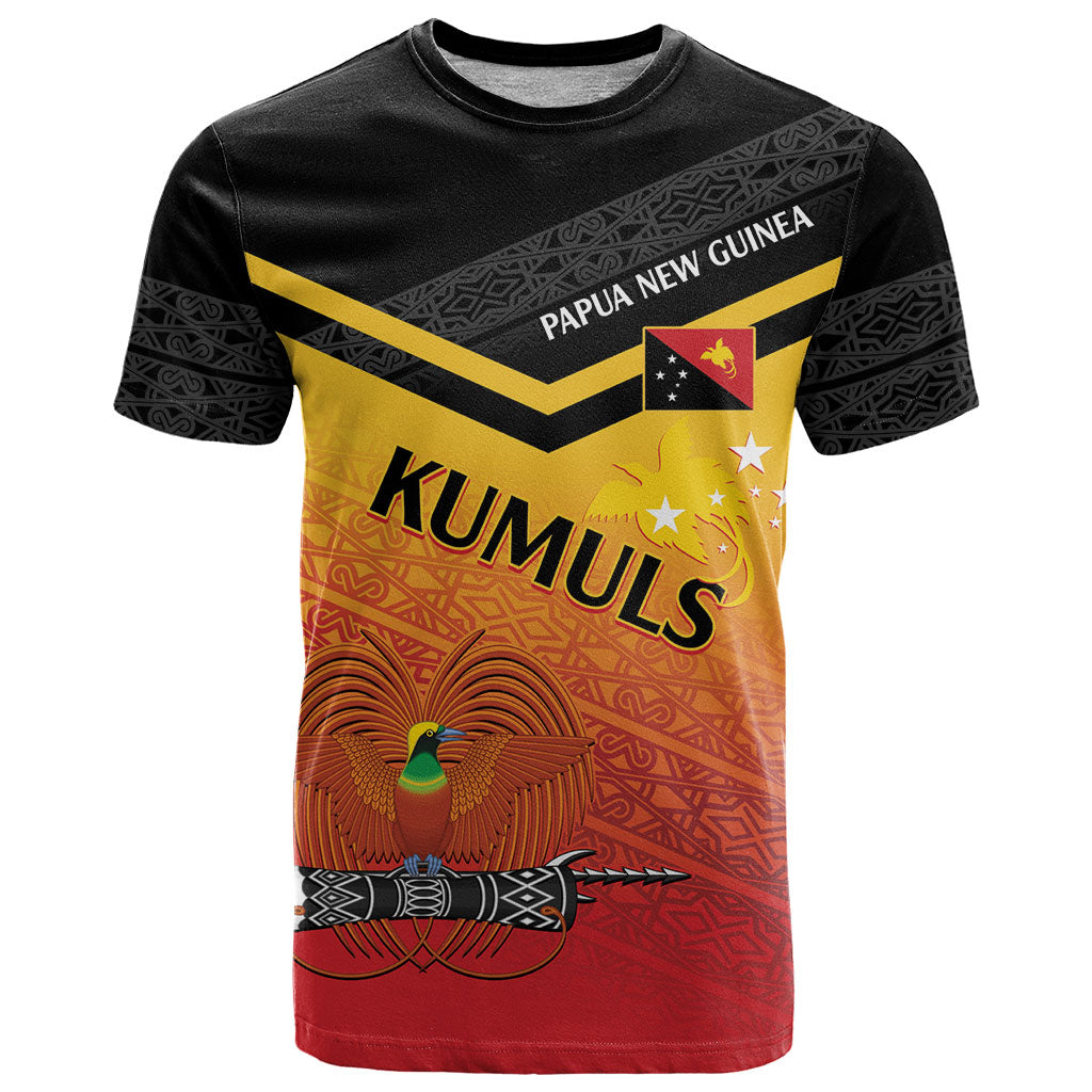 Papua New Guinea Custom Rugby The Kumuls T Shirt Motuan Inspired Pattern LT7 Multicolor - Polynesian Pride