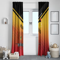Papua New Guinea Rugby The Kumuls Window Curtain Motuan Inspired Pattern LT7 - Polynesian Pride