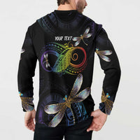 Personalised Polynesian Memorial Button Sweatshirt Your Wings Were Ready But My Heart Was Not