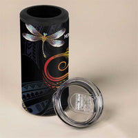 Personalised Polynesian Memorial 4 in 1 Can Cooler Tumbler Your Wings Were Ready But My Heart Was Not LT7 - Polynesian Pride