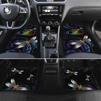 Personalised Polynesian Memorial Car Mats Your Wings Were Ready But My Heart Was Not LT7 Set 4pcs Black - Polynesian Pride