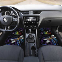 Personalised Polynesian Memorial Car Mats Your Wings Were Ready But My Heart Was Not LT7 Set 2pcs - Front Black - Polynesian Pride