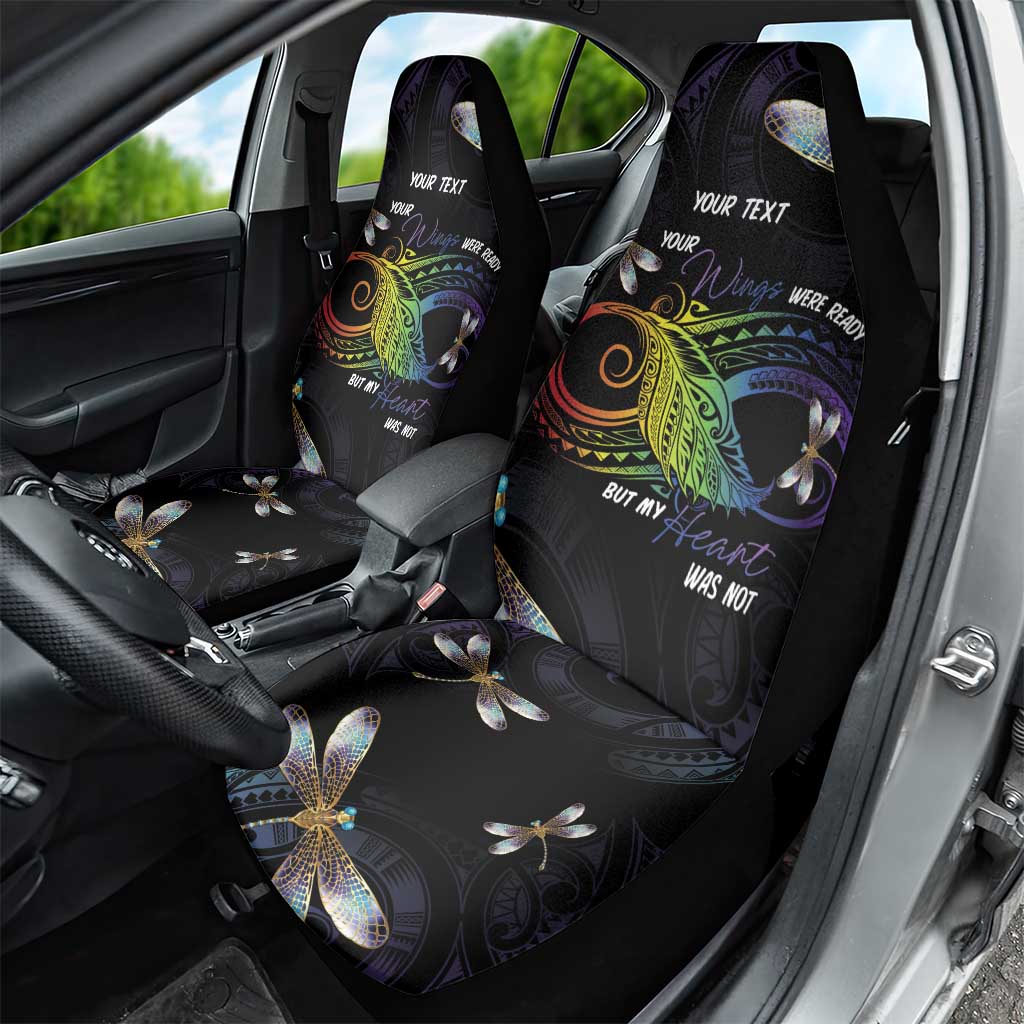 Personalised Polynesian Memorial Car Seat Cover Your Wings Were Ready But My Heart Was Not LT7 - Polynesian Pride