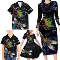 Personalised Polynesian Memorial Family Matching Long Sleeve Bodycon Dress and Hawaiian Shirt Your Wings Were Ready But My Heart Was Not LT7 - Polynesian Pride