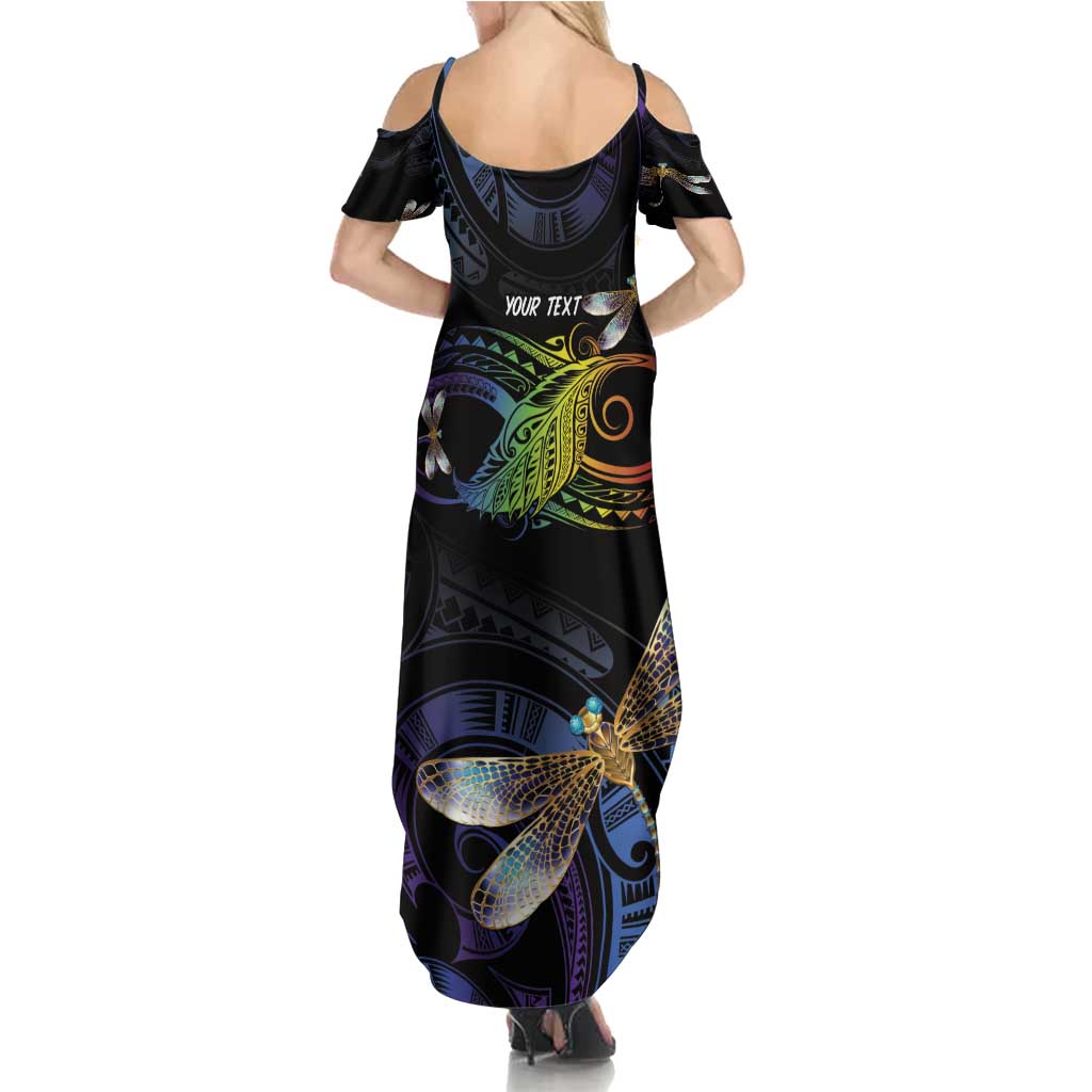 Personalised Polynesian Memorial Family Matching Summer Maxi Dress and Hawaiian Shirt Your Wings Were Ready But My Heart Was Not LT7 - Polynesian Pride