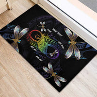 Personalised Polynesian Memorial Rubber Doormat Your Wings Were Ready But My Heart Was Not LT7 - Polynesian Pride