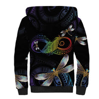 Personalised Polynesian Memorial Sherpa Hoodie Your Wings Were Ready But My Heart Was Not LT7 - Polynesian Pride