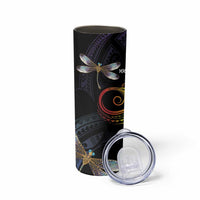 Personalised Polynesian Memorial Skinny Tumbler Your Wings Were Ready But My Heart Was Not LT7 - Polynesian Pride