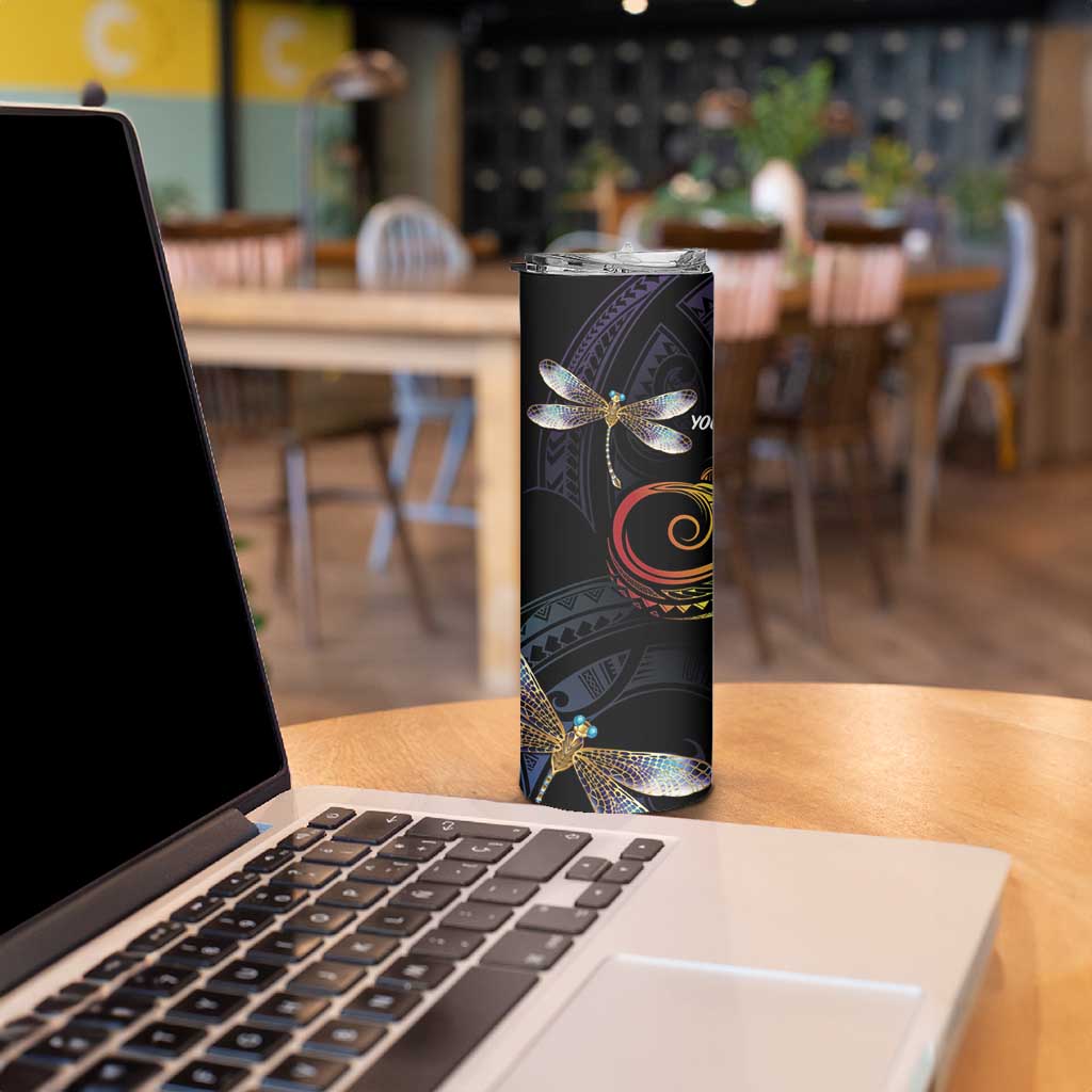 Personalised Polynesian Memorial Skinny Tumbler Your Wings Were Ready But My Heart Was Not LT7 - Polynesian Pride