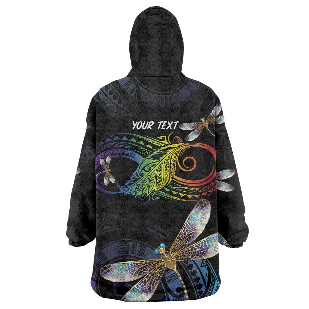 Personalised Polynesian Memorial Wearable Blanket Hoodie Your Wings Were Ready But My Heart Was Not LT7 - Polynesian Pride