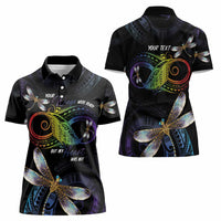 Personalised Polynesian Memorial Women Polo Shirt Your Wings Were Ready But My Heart Was Not LT7 - Polynesian Pride