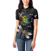 Personalised Polynesian Memorial Women Polo Shirt Your Wings Were Ready But My Heart Was Not LT7 - Polynesian Pride
