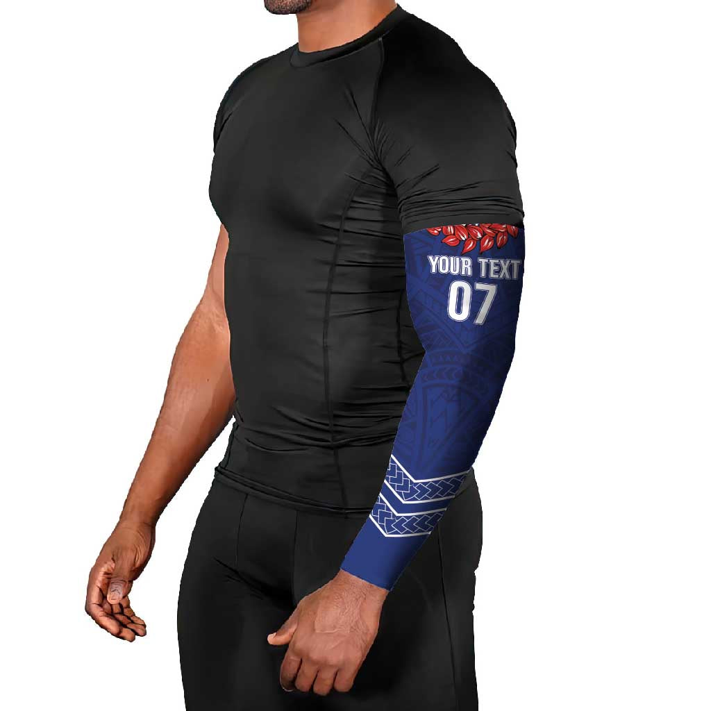 Toa Samoa Rugby Custom Arm Sleeves Ulafala Mix Nifo'oti - Polynesian Pride