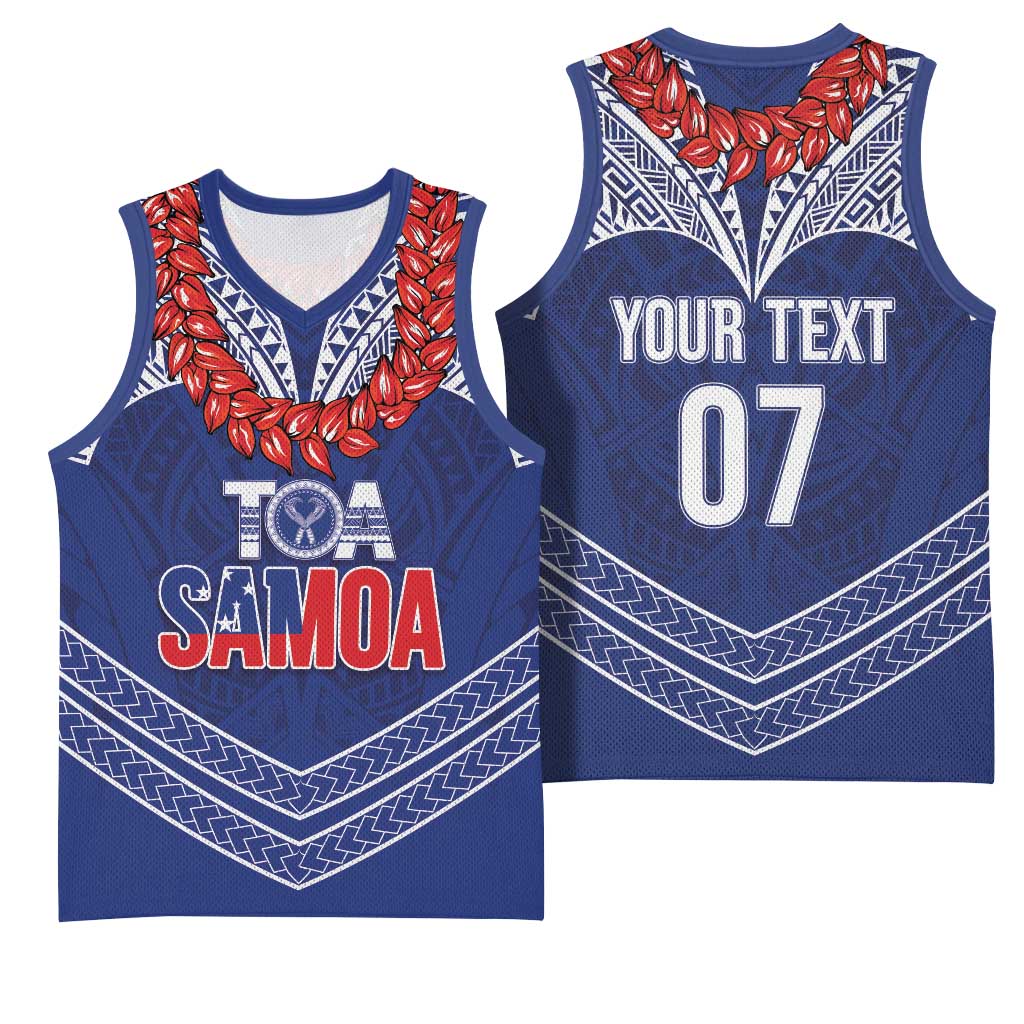 Toa Samoa Rugby Custom Basketball Jersey Ulafala Mix Nifo'oti LT7 - Polynesian Pride