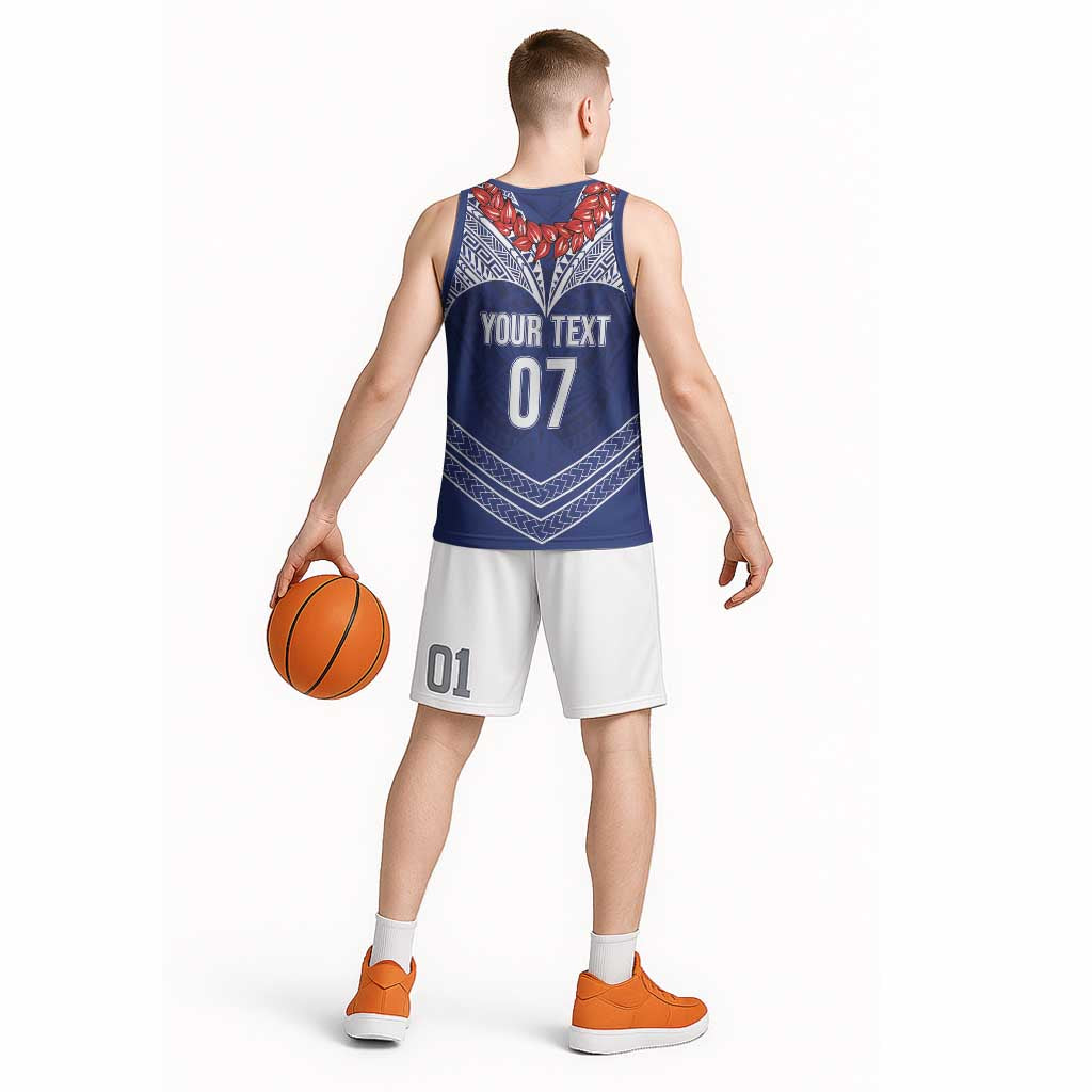 Toa Samoa Rugby Custom Basketball Jersey Ulafala Mix Nifo'oti LT7 - Polynesian Pride