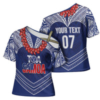 Toa Samoa Rugby Custom Cross Shoulder Shirt Ulafala Mix Nifo'oti LT7 - Polynesian Pride