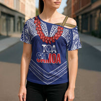 Toa Samoa Rugby Custom Cross Shoulder Shirt Ulafala Mix Nifo'oti LT7 - Polynesian Pride