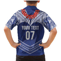 Toa Samoa Rugby Custom Family Matching Mermaid Dress and Hawaiian Shirt Ulafala Mix Nifo'oti LT7 - Polynesian Pride
