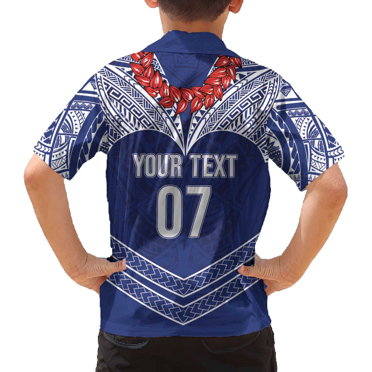 Toa Samoa Rugby Custom Family Matching Off The Shoulder Long Sleeve Dress and Hawaiian Shirt Ulafala Mix Nifo'oti LT7 - Polynesian Pride