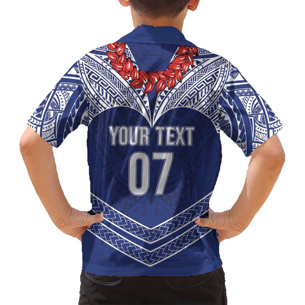 Toa Samoa Rugby Custom Family Matching Off Shoulder Short Dress and Hawaiian Shirt Ulafala Mix Nifo'oti LT7 - Polynesian Pride