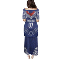 Toa Samoa Rugby Custom Family Matching Puletasi and Hawaiian Shirt Ulafala Mix Nifo'oti LT7 - Polynesian Pride