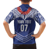 Toa Samoa Rugby Custom Family Matching Short Sleeve Bodycon Dress and Hawaiian Shirt Ulafala Mix Nifo'oti LT7 - Polynesian Pride
