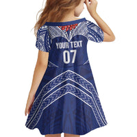Toa Samoa Rugby Custom Family Matching Summer Maxi Dress and Hawaiian Shirt Ulafala Mix Nifo'oti LT7 - Polynesian Pride