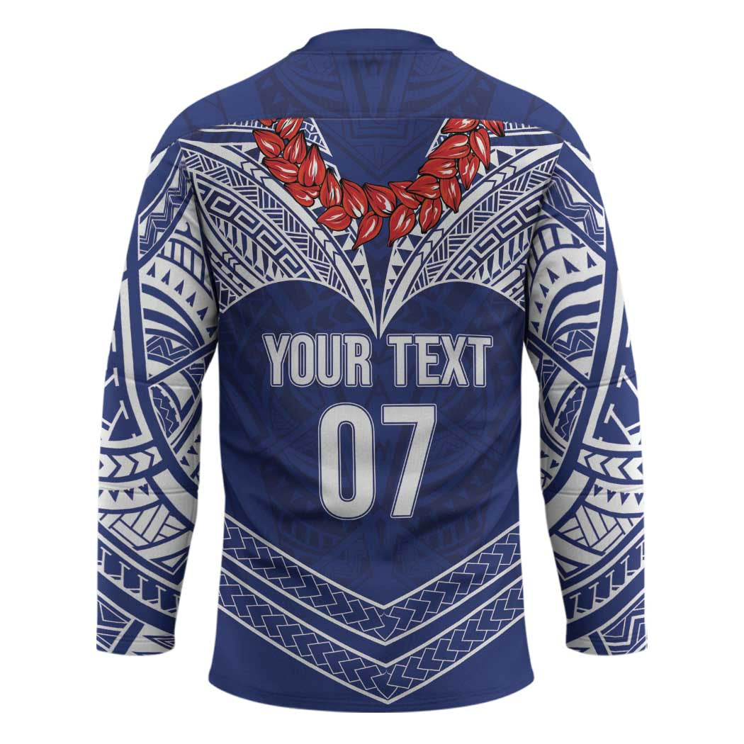 Toa Samoa Rugby Custom Hockey Jersey Ulafala Mix Nifo'oti - Polynesian Pride