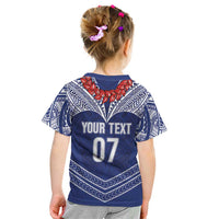 Toa Samoa Rugby Custom Kid T Shirt Ulafala Mix Nifo'oti LT7 - Polynesian Pride