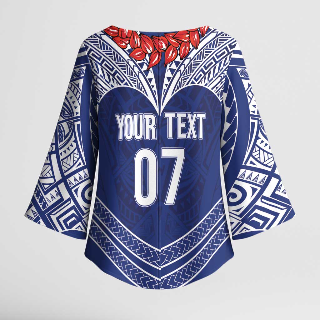 Toa Samoa Rugby Custom Kimono Sleeve Blouse Ulafala Mix Nifo'oti LT7 - Polynesian Pride