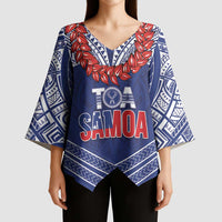 Toa Samoa Rugby Custom Kimono Sleeve Blouse Ulafala Mix Nifo'oti LT7 - Polynesian Pride