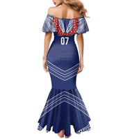 Toa Samoa Rugby Custom Mermaid Dress Ulafala Mix Nifo'oti LT7 - Polynesian Pride