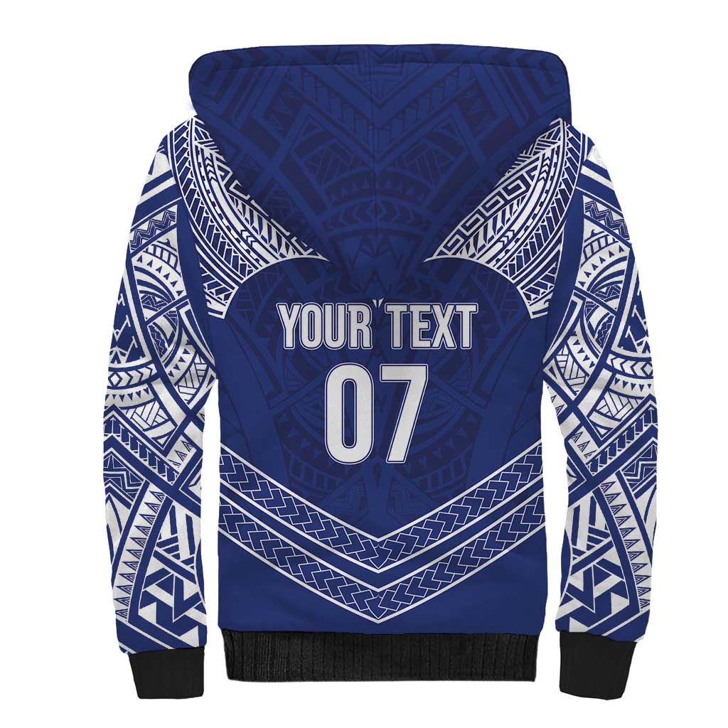 Toa Samoa Rugby Custom Sherpa Hoodie Ulafala Mix Nifo'oti - Polynesian Pride