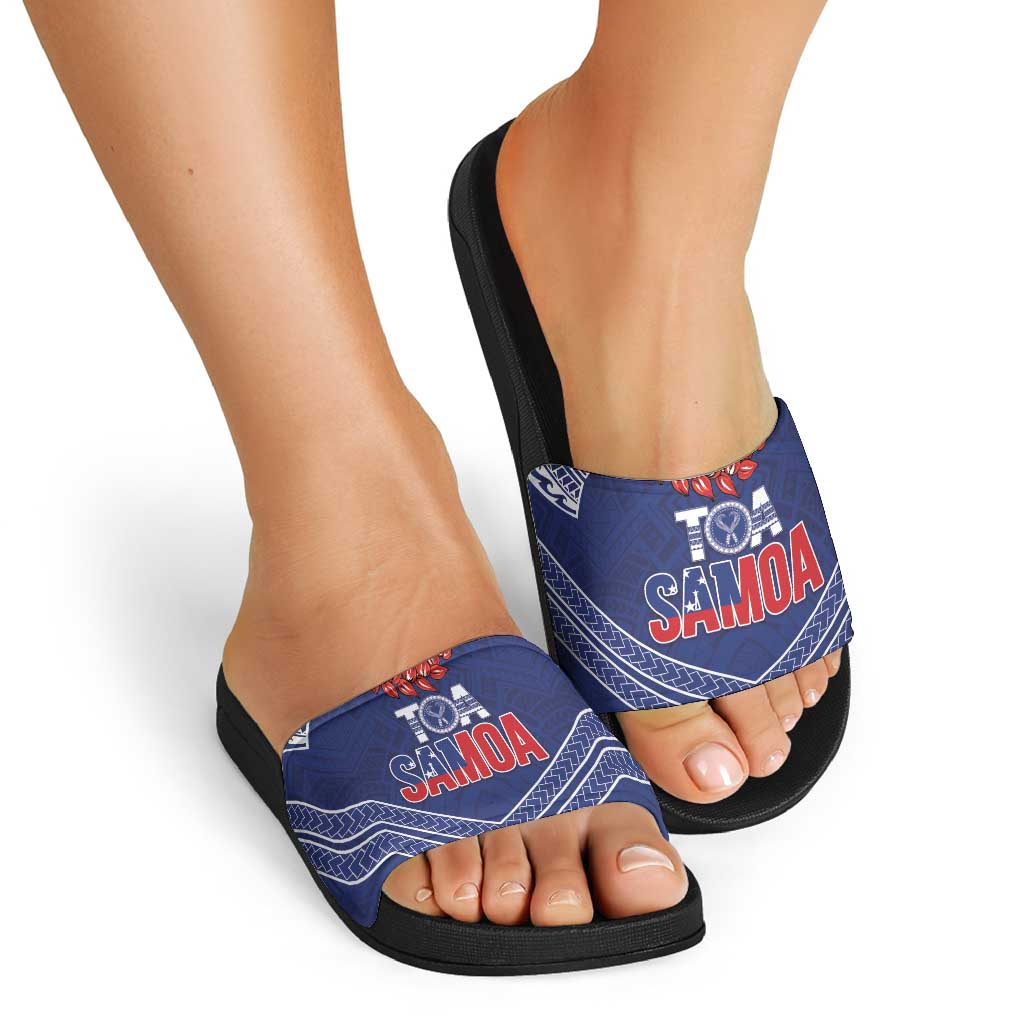 Toa Samoa Rugby Slide Sandals Ulafala Mix Nifo'oti - Polynesian Pride