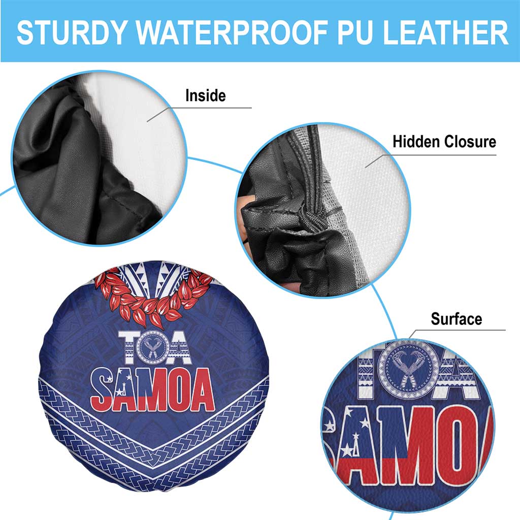 Toa Samoa Rugby Spare Tire Cover Ulafala Mix Nifo'oti - Polynesian Pride