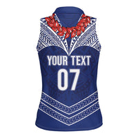 Toa Samoa Rugby Custom Women Sleeveless Polo Shirt Ulafala Mix Nifo'oti LT7 - Polynesian Pride