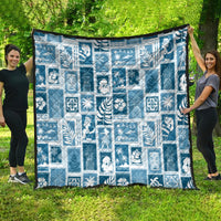Hawaii Christmas Retro Patchwork Quilt Aquamarine LT7 - Polynesian Pride