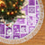 Hawaii Christmas Tree Skirt Retro Patchwork - Violet LT7 - Polynesian Pride