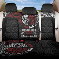 Maori Hongi Toitu Te Tiriti Back Car Seat Cover Tangata Tiriti Stand With Tangata Whenua LT7 One Size Black - Polynesian Pride
