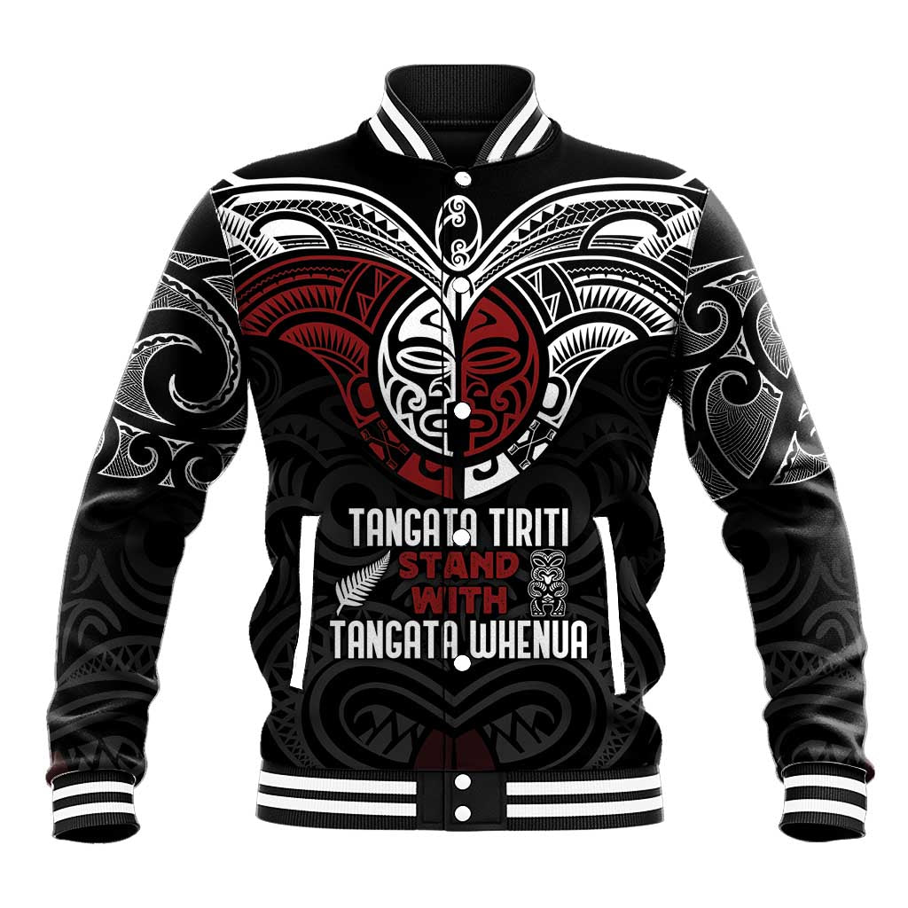 Maori Hongi Toitu Te Tiriti Baseball Jacket Tangata Tiriti Stand With Tangata Whenua