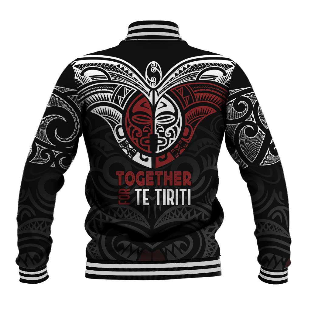 Maori Hongi Toitu Te Tiriti Baseball Jacket Tangata Tiriti Stand With Tangata Whenua