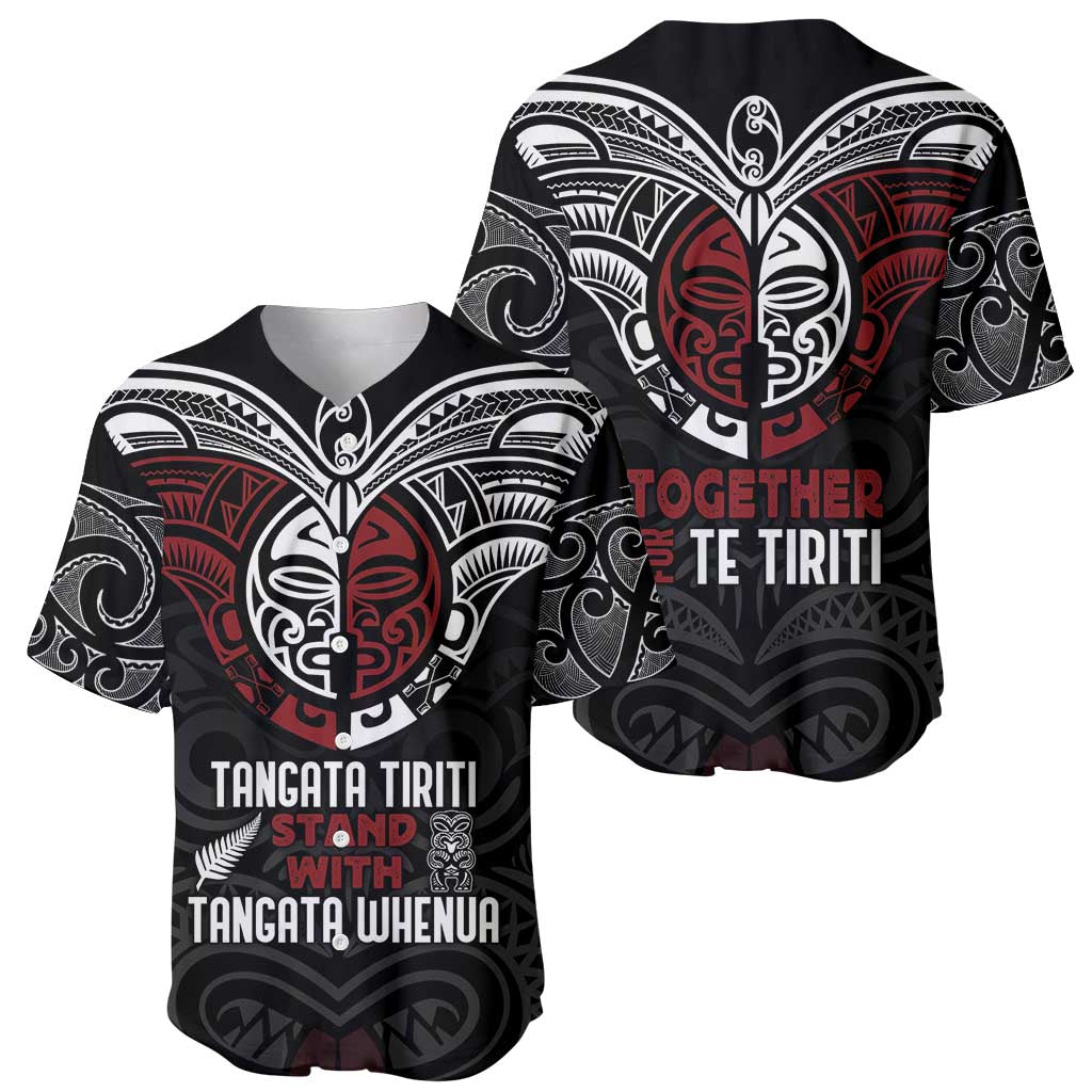 Maori Hongi Toitu Te Tiriti Baseball Jersey Tangata Tiriti Stand With Tangata Whenua LT7 - Polynesian Pride
