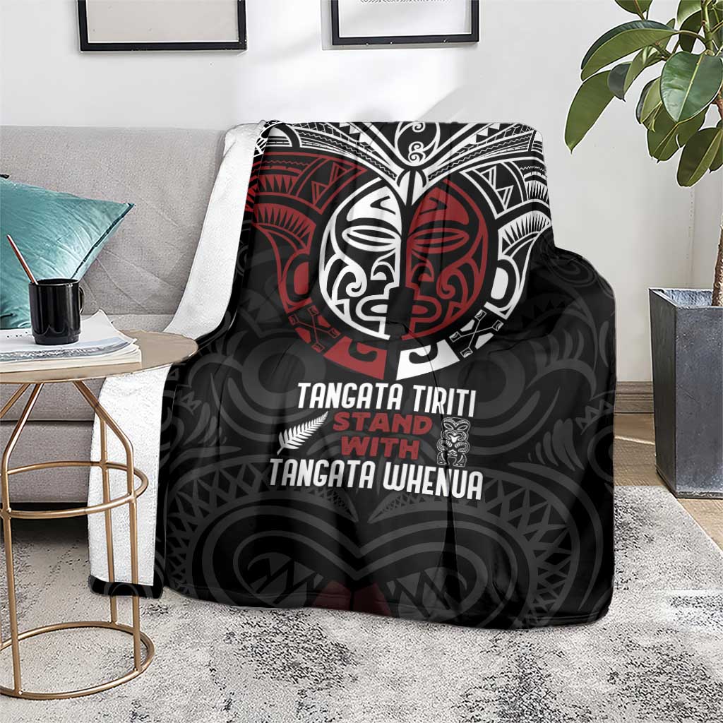 Maori Hongi Toitu Te Tiriti Blanket Tangata Tiriti Stand With Tangata Whenua LT7 - Polynesian Pride