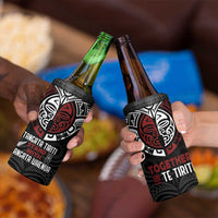 Maori Hongi Toitu Te Tiriti 4 in 1 Can Cooler Tumbler Tangata Tiriti Stand With Tangata Whenua LT7 - Polynesian Pride