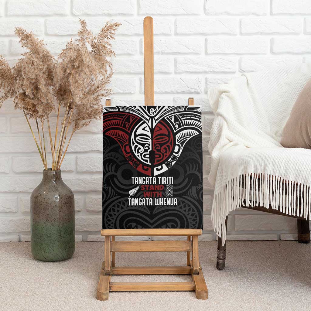 Maori Hongi Toitu Te Tiriti Canvas Wall Art Tangata Tiriti Stand With Tangata Whenua LT7 - Polynesian Pride