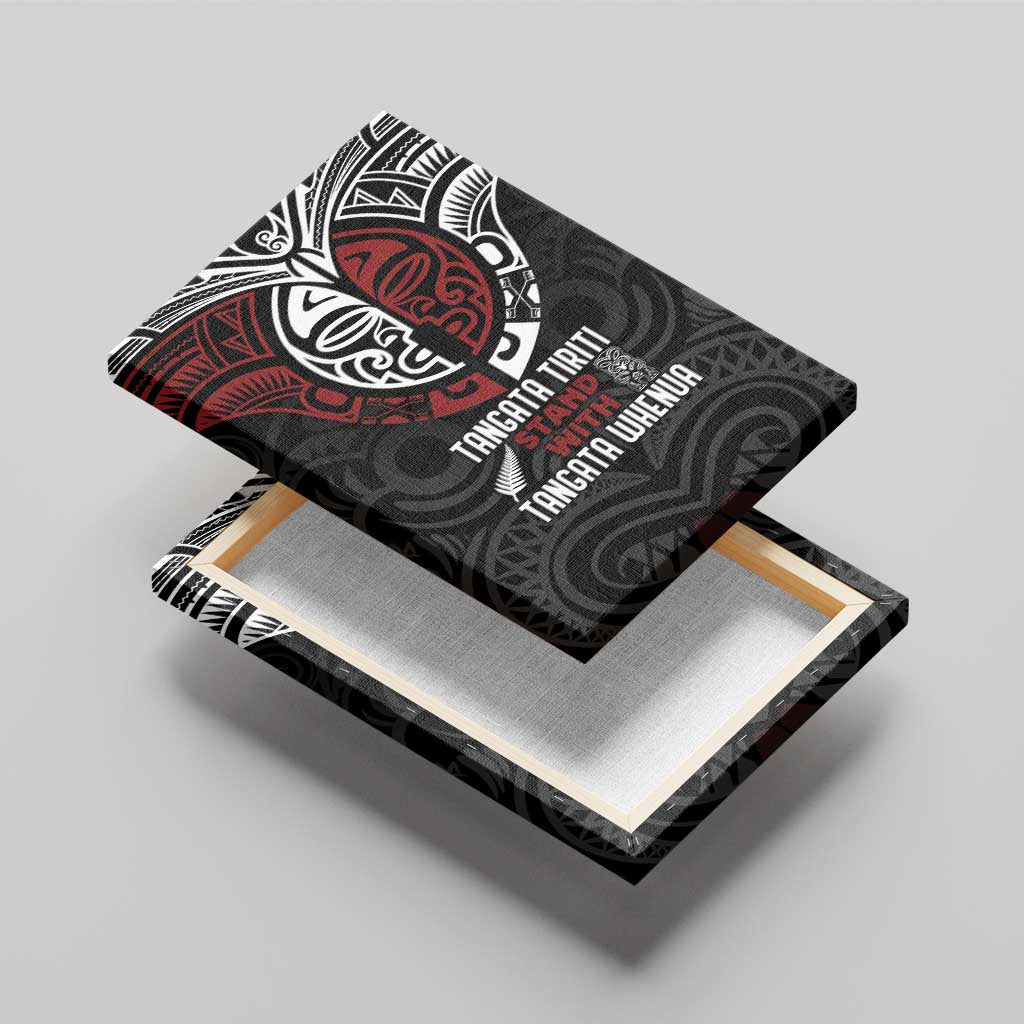 Maori Hongi Toitu Te Tiriti Canvas Wall Art Tangata Tiriti Stand With Tangata Whenua LT7 - Polynesian Pride