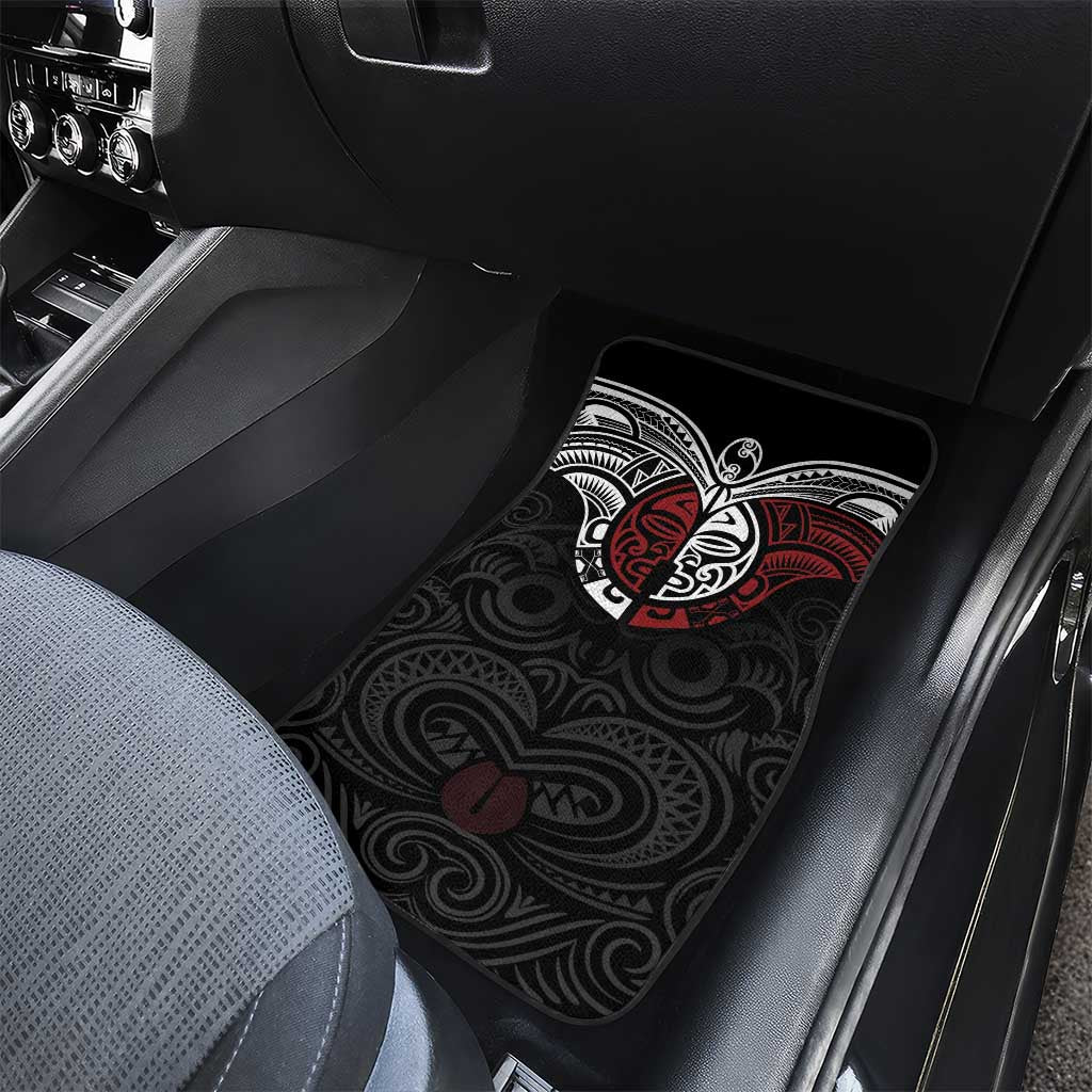 Maori Hongi Toitu Te Tiriti Car Mats Tangata Tiriti Stand With Tangata Whenua LT7 - Polynesian Pride