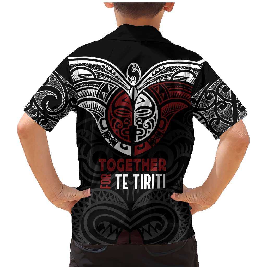 Maori Hongi Toitu Te Tiriti Family Matching Mermaid Dress and Hawaiian Shirt Tangata Tiriti Stand With Tangata Whenua LT7 - Polynesian Pride