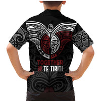 Maori Hongi Toitu Te Tiriti Family Matching Mermaid Dress and Hawaiian Shirt Tangata Tiriti Stand With Tangata Whenua LT7 - Polynesian Pride